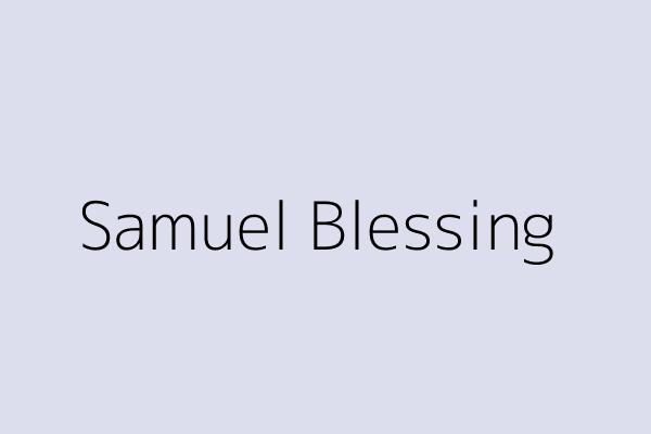 Samuel Blessing